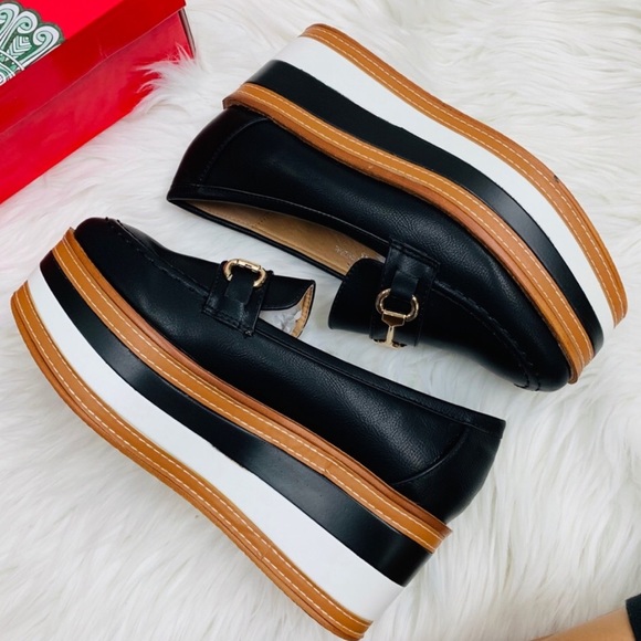 Size 9 Cognac Loafer Platforms - Picture 8 of 11